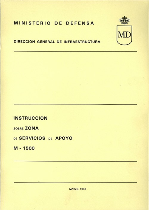 INSTRUCCIÓN SOBRE ZONA DE SERVICIOS DE APOYO. M-1500