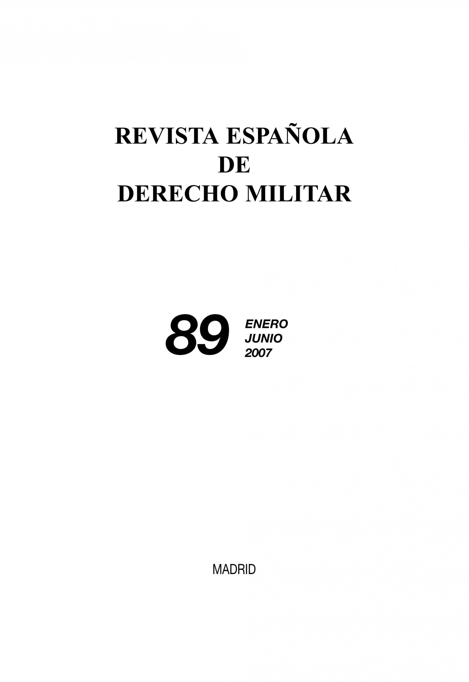 Revista española de derecho militar