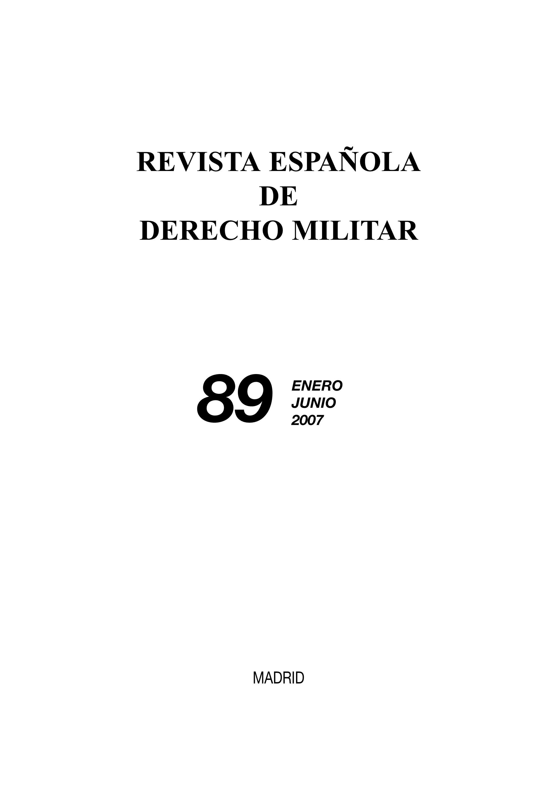 Revista española de derecho militar