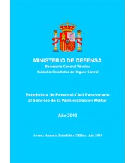 ESTADÍSTICA DEL PERSONAL CIVIL FUNCIONARIO AL SERVICIO DE LA ADMINISTRACIÓN MILITAR 2010