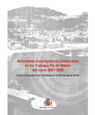 Actividades investigadoras enmarcadas en los Trabajos Fin de Máster del curso 2021-2022