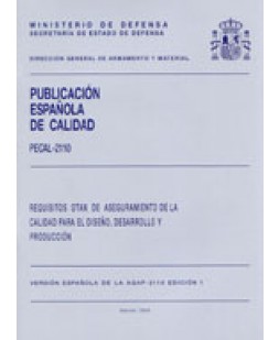 PECAL 2110. REQUISITOS OTAN DE ASEGURAMIENTO DE LA CALIDAD PARA EL DISEÑO, DESARROLLO Y PRODUCCIÓN