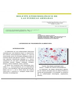 BOLETÍN EPIDEMIOLÓGICO DE LAS FUERZAS ARMADAS