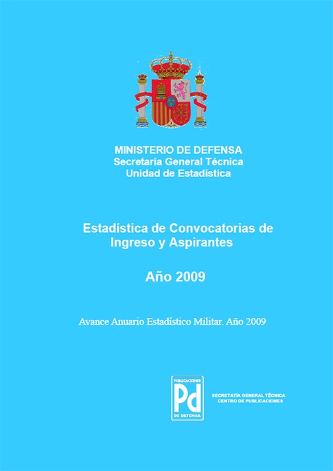 ESTADÍSTICA DE CONVOCATORIAS DE INGRESO Y ASPIRANTES 2009