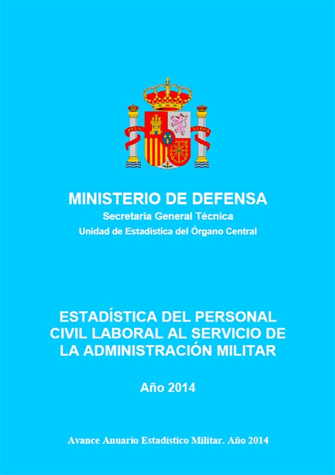 ESTADÍSTICA DEL PERSONAL CIVIL LABORAL AL SERVICIO DE LA ADMINISTRACIÓN MILITAR 2014