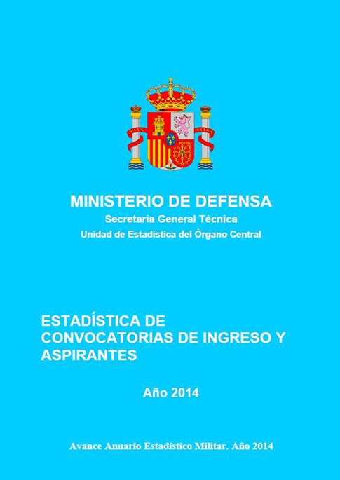 ESTADÍSTICA DE CONVOCATORIAS DE INGRESO Y ASPIRANTES 2014