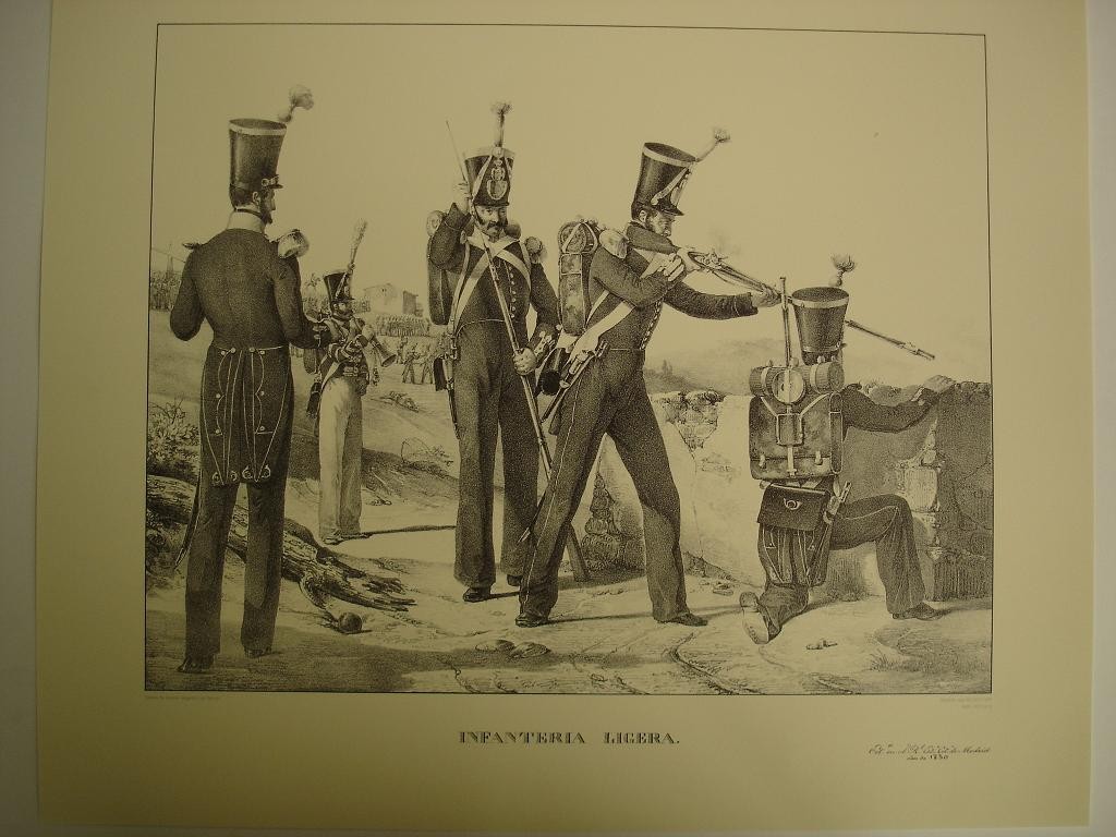 INFANTERIA LIGERA (1830), LAMINA