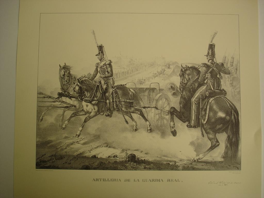 ARTILLERIA DE LA GUARDIA REAL (1830), LAMINA