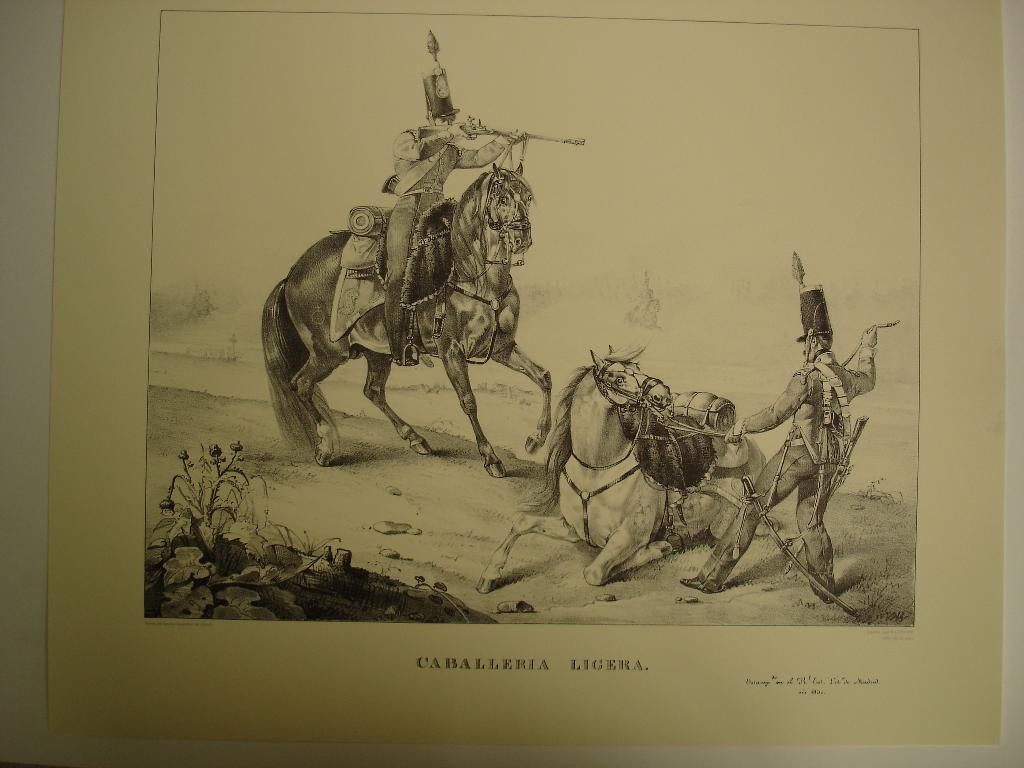 CABALLERIA LIGERA (1830), LAMINA