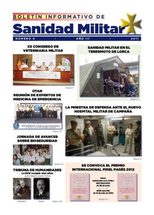 BOLETÍN INFORMATIVO DE SANIDAD MILITAR