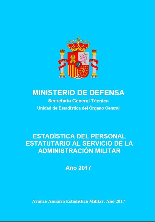 Estadística del personal estatutario al servicio de la Administración Militar