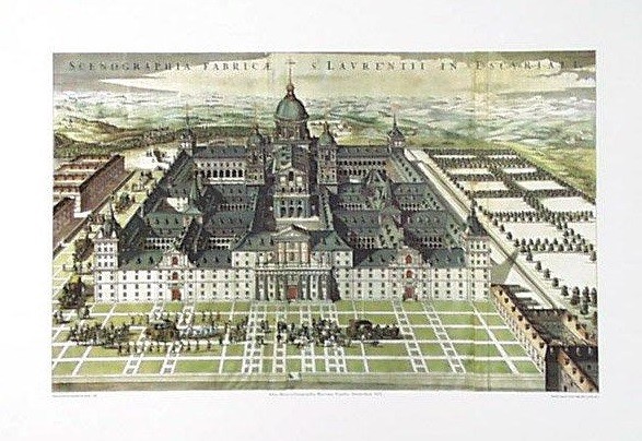 SAN LORENZO DEL ESCORIAL, LAMINA (ATLAS MAYOR-ESPAÑA-AMSTERDAM 1672)
