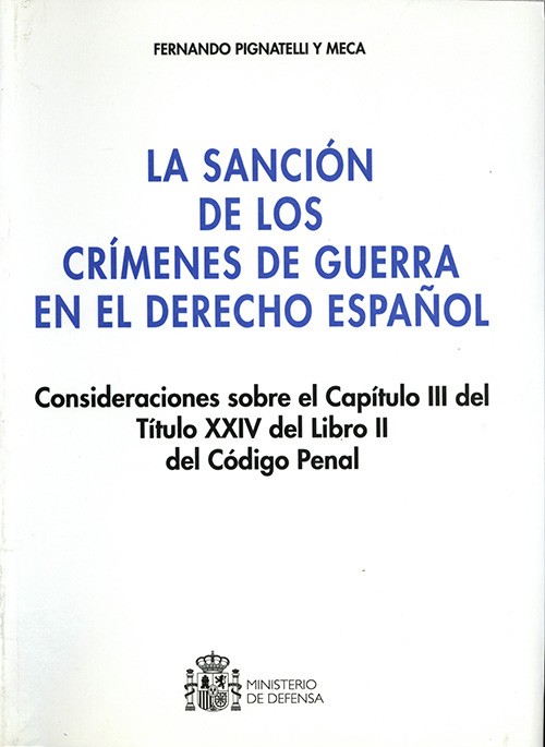SANCIÓN DE LOS CRÍMENES DE GUERRA, LA