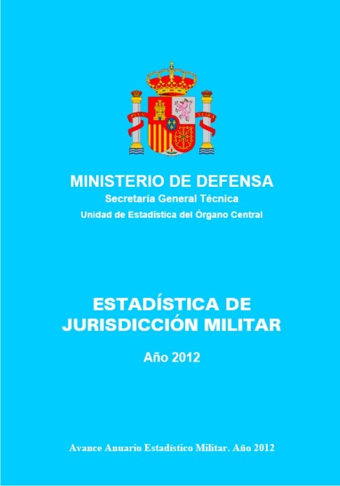 ESTADÍSTICA DE JURISDICCIÓN MILITAR 2012