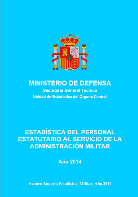 Estadística del personal estatutario al servicio de la Administración Militar