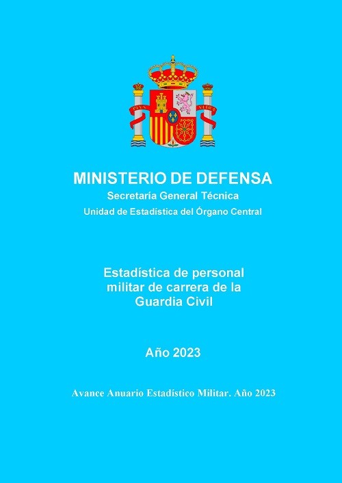 Estadística de personal militar de carrera de la Guardia Civil