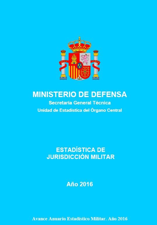 ESTADÍSTICA DE JURISDICCIÓN MILITAR 2016