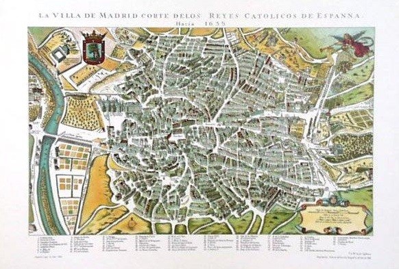 MADRID,VILLA DE. CORTE DE LOS REYES CATOLICOS DE ESPAÑA, FELIPE IV.(1635)