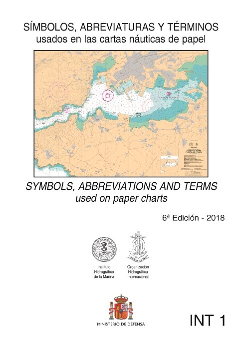 Símbolos, abreviaturas y términos usados en las cartas náuticas. 6 ª edición 2018