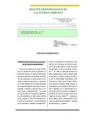 BOLETÍN EPIDEMIOLÓGICO DE LAS FUERZAS ARMADAS