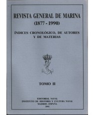 Revista general de marina. índice cronológico de autores y materias 1877-1990