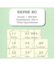 MAPA MILITAR DE ESPAÑA. Serie 8C