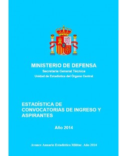 ESTADÍSTICA DE CONVOCATORIAS DE INGRESO Y ASPIRANTES 2014