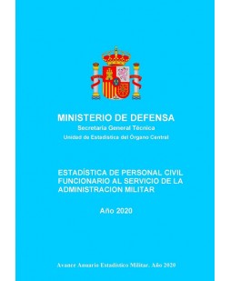 Estadística de personal civil funcionario al servicio de la Administración Militar 2020