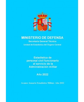 Estadística del personal civil funcionario al servicio de la Administración Militar