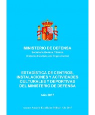 ESTADÍSTICA DE CENTROS, INSTALACIONES Y ACTIVIDADES CULTURALES Y DEPORTIVAS DEL MINISTERIO DE DEFENSA 2017