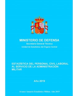 Estadística de personal civil laboral al servicio de la Administración Militar 2019