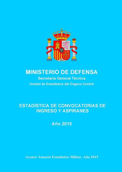 ESTADÍSTICA DE CONVOCATORIAS DE INGRESO Y ASPIRANTES 2015