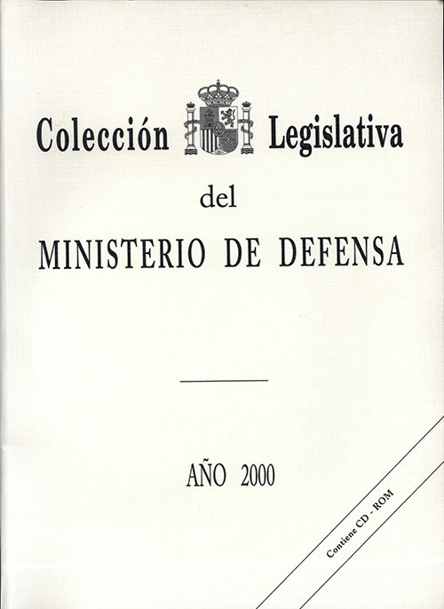 COLECCIÓN LEGISLATIVA DEL MINISTERIO DE DEFENSA. AÑO 2000 (Papel y CD-ROM)