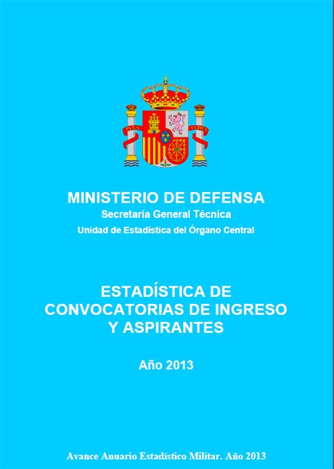 ESTADÍSTICA DE CONVOCATORIAS DE INGRESO Y ASPIRANTES 2013