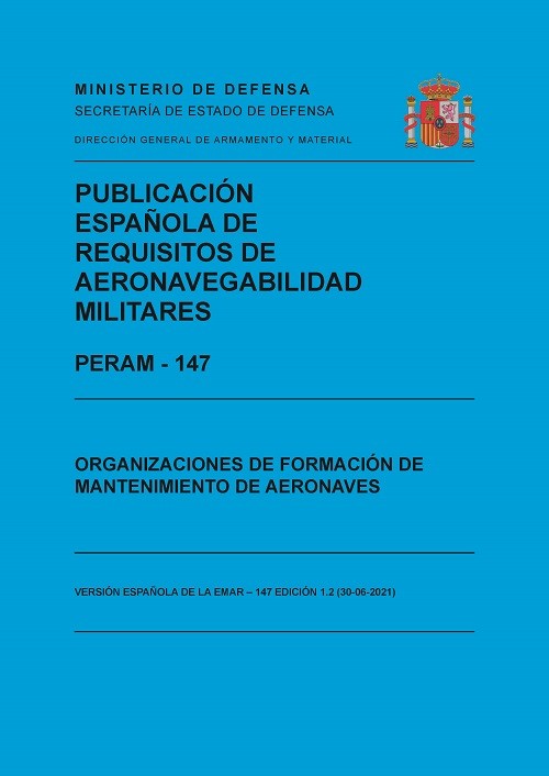PERAM 147 Ed.1.2. Organizaciones de formación de mantenimiento de aeronaves