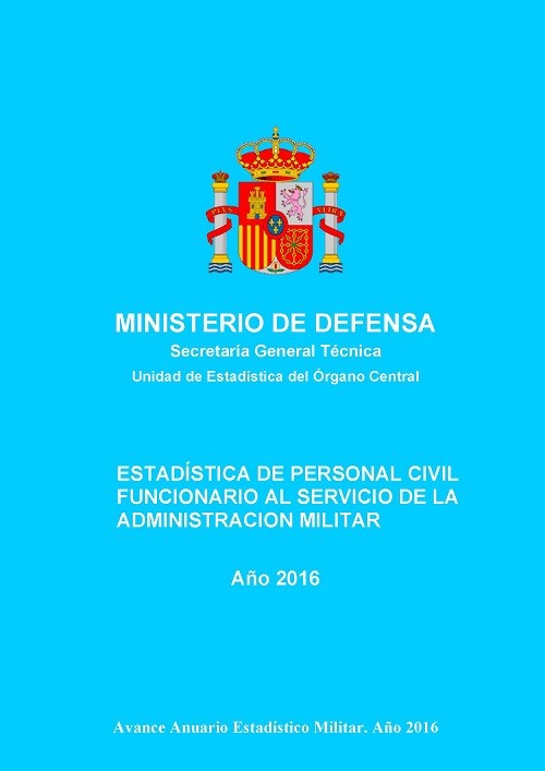 ESTADÍSTICA DE PERSONAL CIVIL FUNCIONARIO AL SERVICIO DE LA ADMINISTRACIÓN MILITAR 2016