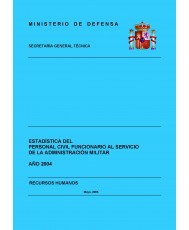 ESTADÍSTICA DEL PERSONAL CIVIL FUNCIONARIO AL SERVICIO DE LA ADMINISTRACIÓN MILITAR 2004