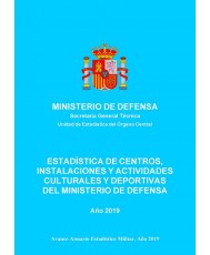 Estadística de centros, instalaciones y actividades culturales y deportivas del Ministerio de Defensa 2019
