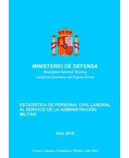 ESTADÍSTICA DE PERSONAL CIVIL LABORAL AL SERVICIO DE LA ADMINISTRACIÓN MILITAR 2016