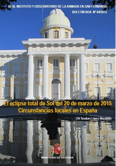 El eclipse total de sol del 20 de marzo de 2015. Circunstancias locales en España 04/2015