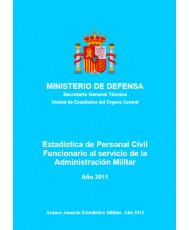ESTADÍSTICA DEL PERSONAL CIVIL FUNCIONARIO AL SERVICIO DE LA ADMINISTRACIÓN MILITAR 2011