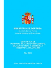 ESTADÍSTICA DE PERSONAL MILITAR DE COMPLEMENTO, MILITAR DE TROPA Y MARINERÍA Y RESERVISTA VOLUNTARIO 2018