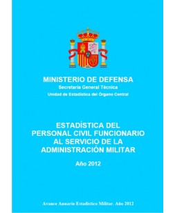 ESTADÍSTICA DEL PERSONAL CIVIL FUNCIONARIO AL SERVICIO DE LA ADMINISTRACIÓN MILITAR 2012