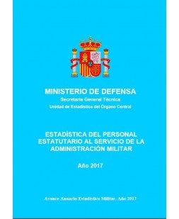 Estadística del personal estatutario al servicio de la Administración Militar