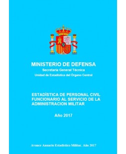 ESTADÍSTICA DE PERSONAL CIVIL FUNCIONARIO AL SERVICIO DE LA ADMINISTRACIÓN MILITAR 2017